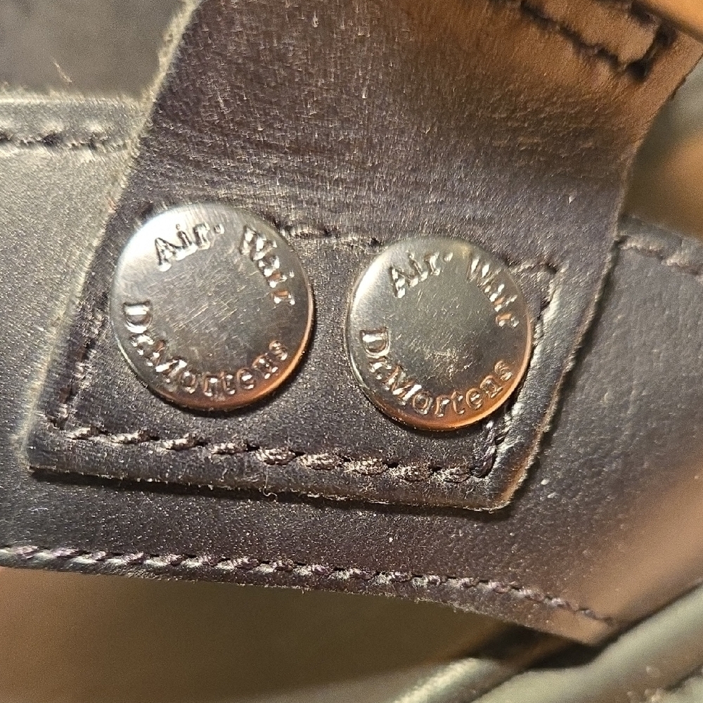 Dr. Martens Black Leather Platform Sandals - Picture 6 of 12